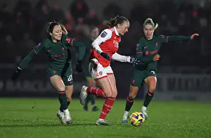Arsenal Women V Liverpool Women 2022-23 Prints: Arsenal vs. Liverpool: A Fierce FA Women's Super League Showdown - Battle of Titans