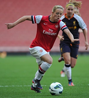 Arsenal Ladies V Liverpool LFC - 2013 Prints: Arsenal vs Liverpool: Gemma Davison in FA WSL Action