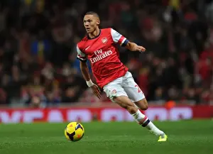 Arsenal vs Liverpool: Kieran Gibbs in Action at the Emirates Stadium (2013-14)
