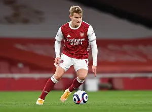 Arsenal vs Liverpool: Martin Odegaard in Action at the Emirates Stadium, Premier League 2020-21