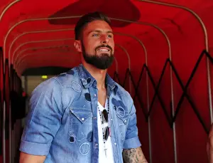 Arsenal V Liverpool 2016-17 Prints: Arsenal vs Liverpool: Olivier Giroud's Tunnel Moment - Premier League Clash (2016-17)