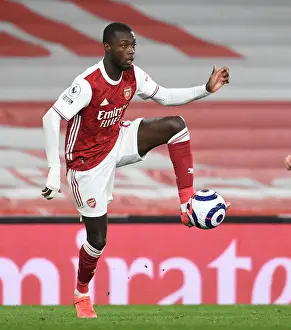 Arsenal vs Liverpool: Pepe in Action at Empty Emirates Stadium, Premier League 2020-21