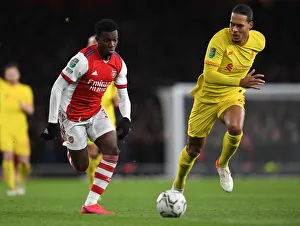 Arsenal vs. Liverpool Showdown: Nketiah vs. Van Dijk - The Carabao Cup Semi-Final Battle