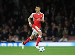 Arsenal V PFC Ludogorets Razgrad 2016-17 Prints: Arsenal vs Ludogorets: Kieran Gibbs in Action at Emirates Stadium (UEFA Champions League)