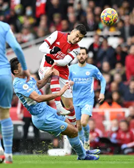 Arsenal vs Manchester City: Gabriel Martinelli vs Rodri - Premier League Clash at Emirates Stadium (2021-22)
