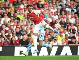 Arsenal V Manchester City 2023-24 Prints: Arsenal vs Manchester City: Battle for Premier League Supremacy - White vs Foden