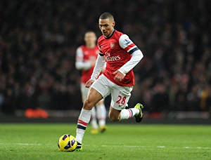 Arsenal vs Manchester City: Kieran Gibbs in Action, Premier League 2012-13