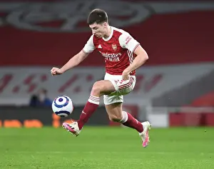 Arsenal vs Manchester City: Kieran Tierney in Action at Empty Emirates Stadium, Premier League 2020-21