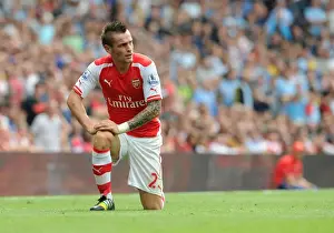 Arsenal V Manchester City 2014-15 Prints: Arsenal vs Manchester City: Mathieu Debuchy in Action (2014-15)