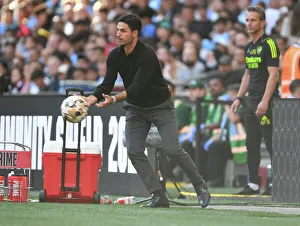 Arsenal V Manchester City - Community Shield 2023-24 Prints: Arsenal vs Manchester City: Mikel Arteta's Community Shield Showdown at Wembley (2023-24)