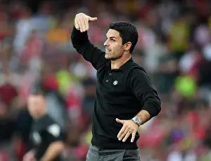 Arsenal V Manchester City 2023-24 Prints: Arsenal vs Manchester City: Mikel Arteta's Reaction, Premier League 2023-24