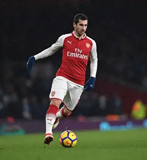 Arsenal V Manchester City 2017-18 Prints: Arsenal vs Manchester City: Mkhitaryan vs Otamendi Clash in Premier League Showdown