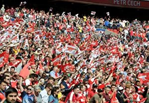 Arsenal v Manchester City - FA Cup 1/2 Final 2017 Collection: Arsenal vs Manchester City: A Passionate Showdown of FA Cup Semi-Final Fans