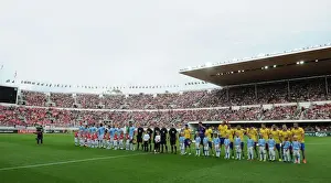 Arsenal V Manchester City Pre Season 2013-14 Prints: Arsenal vs Manchester City - Pre-Season Clash in Helsinki, 2013