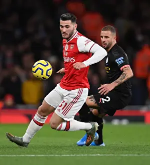 Arsenal V Manchester City 2019-20 Prints: Arsenal vs Manchester City: Sead Kolasinac vs Kyle Walker - Premier League Showdown