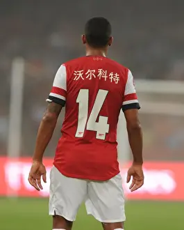 Arsenal V Man City - Pre Season 2012-13 Prints: Arsenal vs Manchester City: Theo Walcott at the Bird's Nest Stadium (2012) - Pre-Season Clash