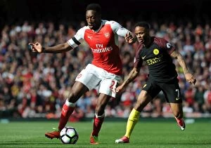 Images Dated 2nd April 2017: Arsenal vs Manchester City: Welbeck vs Sterling - Premier League Clash at Emirates Stadium