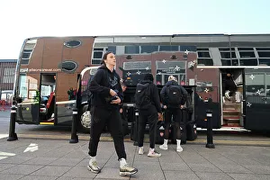 Manchester United Women V Arsenal Women 2022-23 Prints: Arsenal vs. Manchester United: FA Women's Super League Showdown - Lotte Wubben-Moy Arrives at Leigh Sports Village