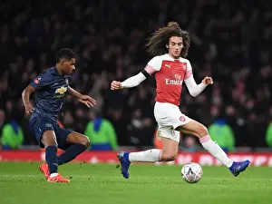Arsenal V Manchester United FA Cup 2018-19 Prints: Arsenal vs Manchester United: Battle for FA Cup Glory - Guendouzi vs Rashford Clash
