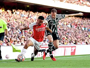 Arsenal V Manchester United 2023-24 Prints: Arsenal vs Manchester United: A Battle for Possession in the 2023-24 Premier League