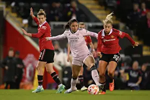 Manchester United Women V Arsenal Women 2022-23 Prints: Arsenal vs Manchester United: A Battle for Possession in the FA Women's Super League