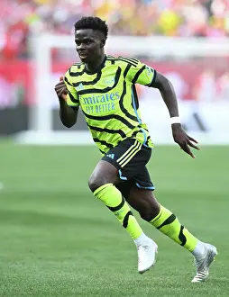 Arsenal vs Manchester United: Bukayo Saka in Action - Pre-Season Friendly 2023-24