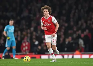 Arsenal V Manchester United 2019-20 Prints: Arsenal vs Manchester United: David Luiz in Action at the Emirates Stadium (Premier League 2019-20)