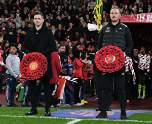 Arsenal Women V Manchester United Women 2022-23 Prints: Arsenal vs Manchester United: Eidevall and Skinner Face Off in WSL Clash at Emirates Stadium