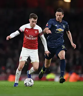 Arsenal V Manchester United FA Cup 2018-19 Prints: Arsenal vs Manchester United: FA Cup Clash - Ramsey vs Matic Battle
