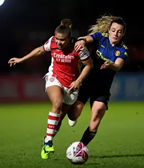 Arsenal V Manchester United - Conti Cup 2021-22 Prints: Arsenal vs Manchester United: FA Women's Continental Tyres League Cup Quarterfinal Showdown