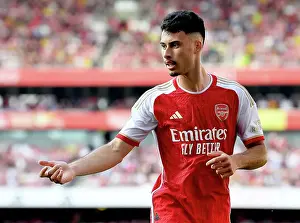 Arsenal V Manchester United 2023-24 Prints: Arsenal vs Manchester United: Gabriel Martinelli's Reaction - Premier League 2023-24