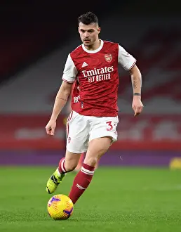 Arsenal vs Manchester United: Granit Xhaka in Action at Empty Emirates Stadium (Premier League 2020-21)