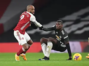 Arsenal vs Manchester United: Lacazette Consoles Pogba Amid Empty Emirates Stadium (2020-21)