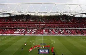 Arsenal V Manchester United 2009-10 Prints: Arsenal vs Manchester United: Nike Lace Up Save Lives Campaign