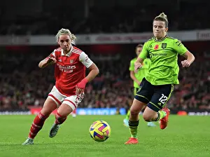 Arsenal Women V Manchester United Women 2022-23 Prints: Arsenal vs Manchester United: Nobbs vs Ladd - Barclays Women's Super League Clash at Emirates Stadium
