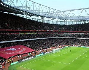 Arsenal vs Manchester United: North Bank Banner at Emirates Stadium - Premier League 2022-23