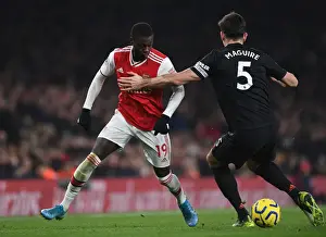 Arsenal vs Manchester United: Pepe Fouls by Maguire - Premier League Clash (2019-20)