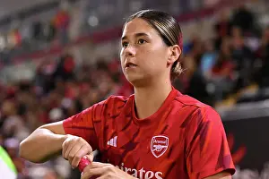 Manchester United Women V Arsenal Women 2023-24 Prints: Arsenal vs Manchester United: Pre-Match Preparations