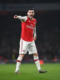 Arsenal vs Manchester United: Sead Kolasinac in Action at the Emirates Stadium (Premier League 2019-20)