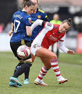 Images Dated 5th February 2022: Arsenal vs Manchester United: A Tight FA WSL Showdown at Meadow Park