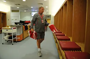 Arsenal V Manchester United 2016-17 Prints: Arsenal vs Manchester United: Vic Akers Prepares the Kit at Emirates Stadium