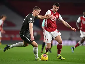 Arsenal vs Manchester United: Xhaka Closes Down McTominay in Empty Emirates Stadium, Premier League 2020-21