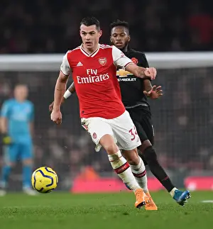 Arsenal V Manchester United 2019-20 Prints: Arsenal vs Manchester United: Xhaka vs Fred Clash in Premier League Showdown