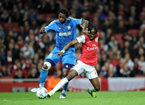 Arsenal V Marseille 2011-12 Prints: Arsenal vs Marseille: Gervinho vs Jordan Ayew - Scoreless Stalemate in Champions League Group F (11/1/11)