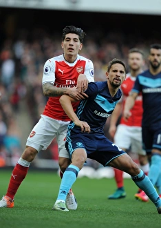 Arsenal vs Middlesbrough: Hector Bellerin Fends Off Gaston Ramirez in Intense Premier League Clash (2016-17)
