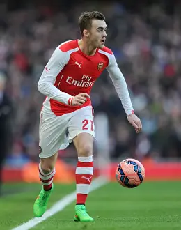Arsenal V Middlesbrough - FA Cup 2014-15 Prints: Arsenal vs Middlesbrough: Calum Chambers in FA Cup Fifth Round Action at Emirates Stadium