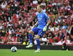 Arsenal vs AS Monaco: 2023-24 Emirates Cup Clash - Aaron Ramsdale in Action