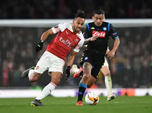 Arsenal vs. Napoli: Aubameyang Clashes with Allan in Europa League Quarterfinal