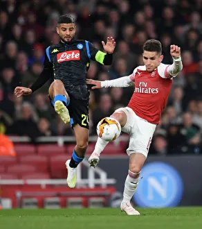 Arsenal V SSC Napoli 2018-19 Prints: Arsenal vs. Napoli: Torreira vs. Insigne in Europa League Quarterfinal Clash