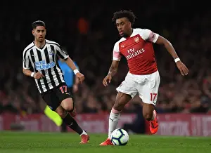 Arsenal V Newcastle United 2018-19 Prints: Arsenal vs Newcastle: Iwobi vs Perez Battle in the Premier League